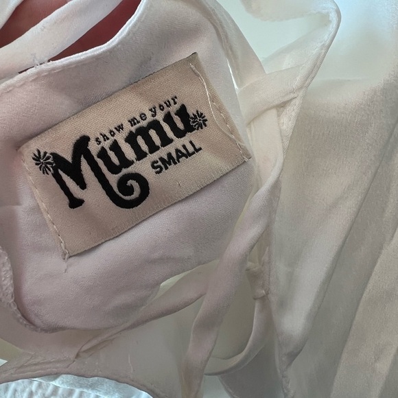 Show Me Your Mumu Godshaw Goddess maxi dress in ivory luxe satin - Picture 12 of 13